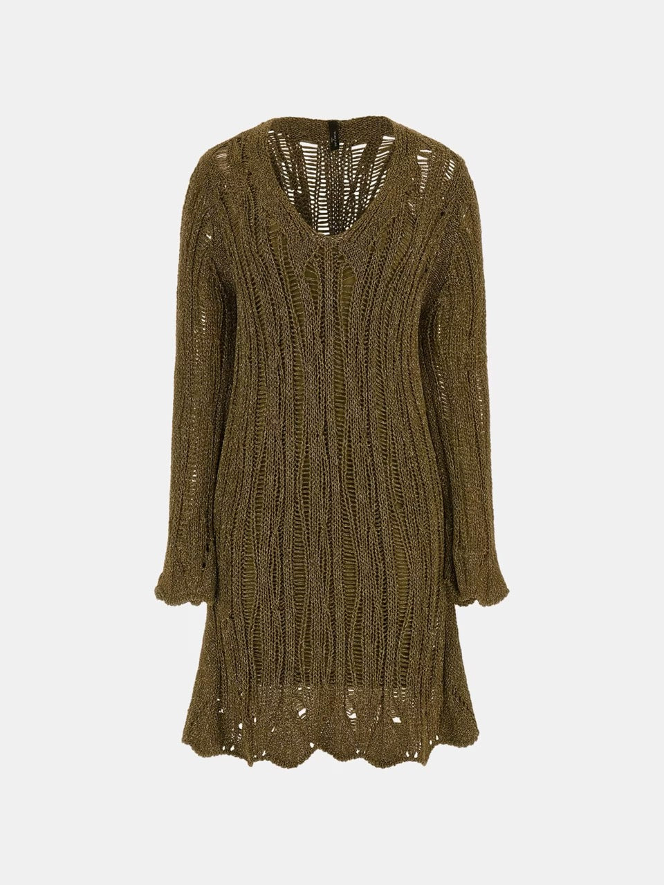 VESTIDO MIDI DE PUNTO CALADO DE MARCIANO BY GUESS