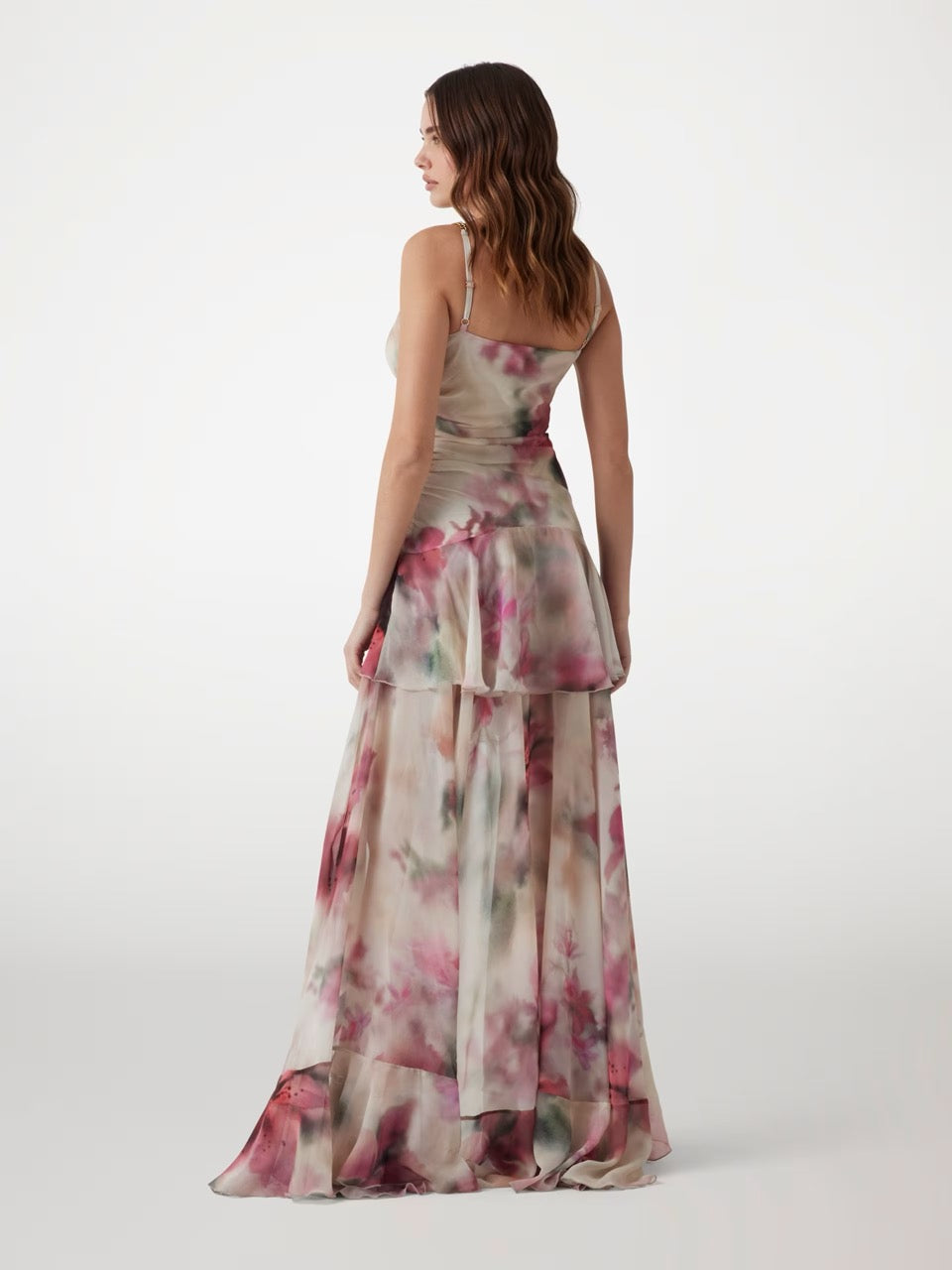 VESTIDO LARGO CON ESTAMPADO FLORAL DE MARCIANO BY GUESS