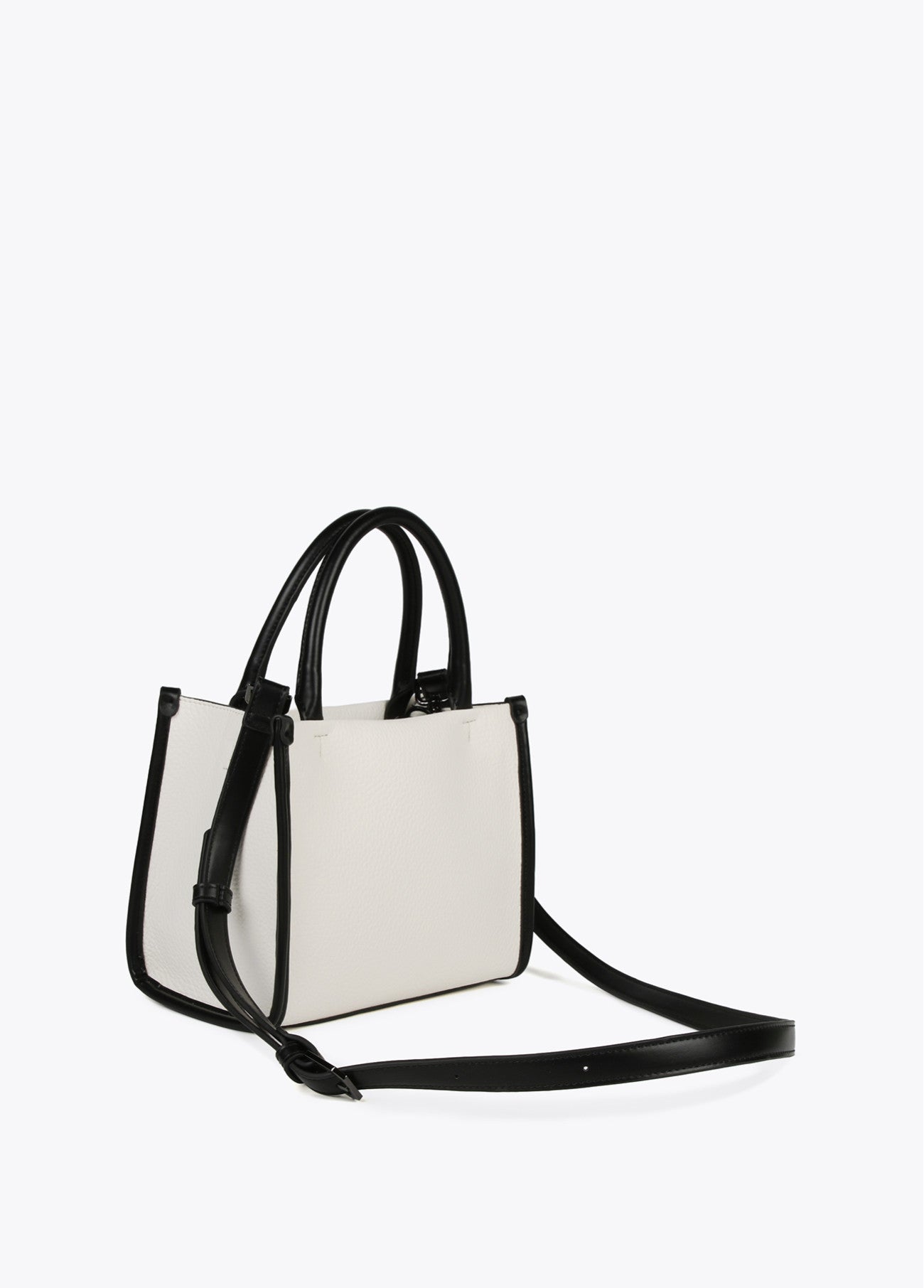 BOLSO BICOLOR EFECTO PIEL
