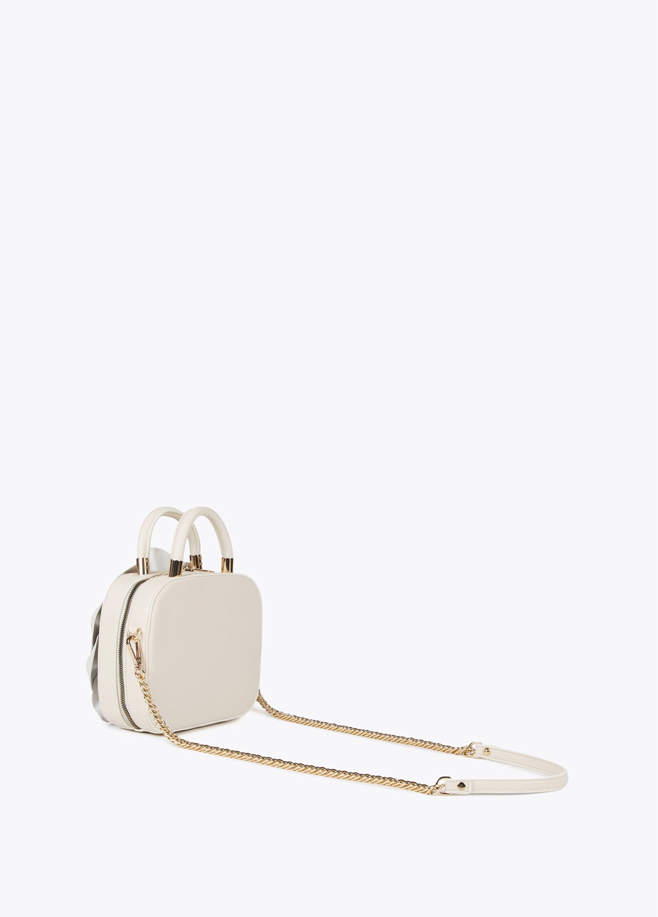 BOLSO FLOR EFECTO PIEL CRUDO