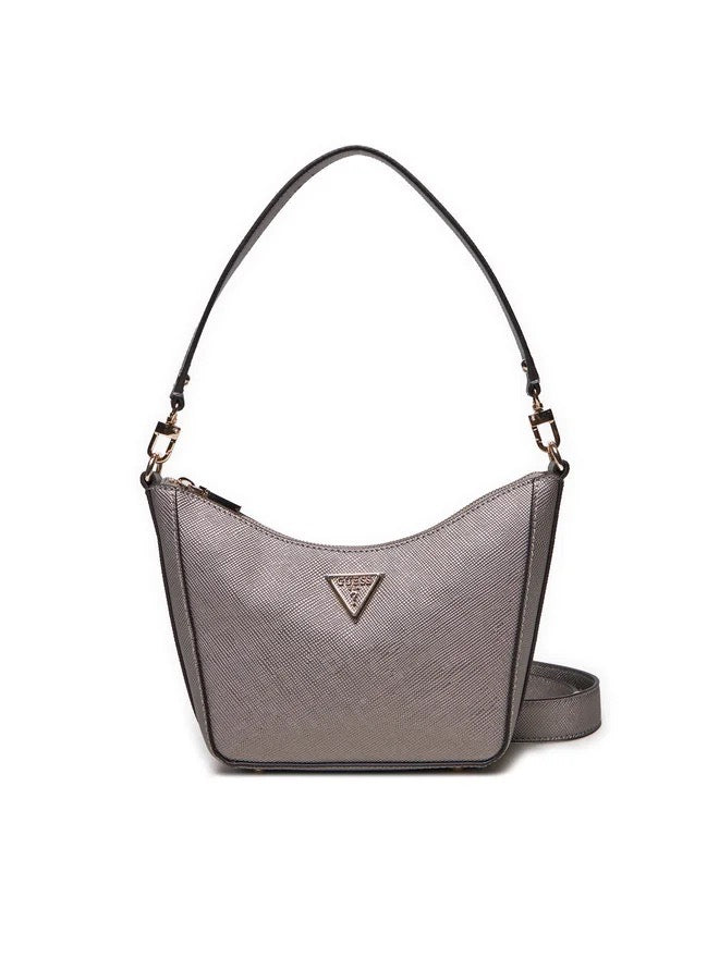 BOLSO DE HOMBRO GUESS ECO GLORIANA PLATEADO