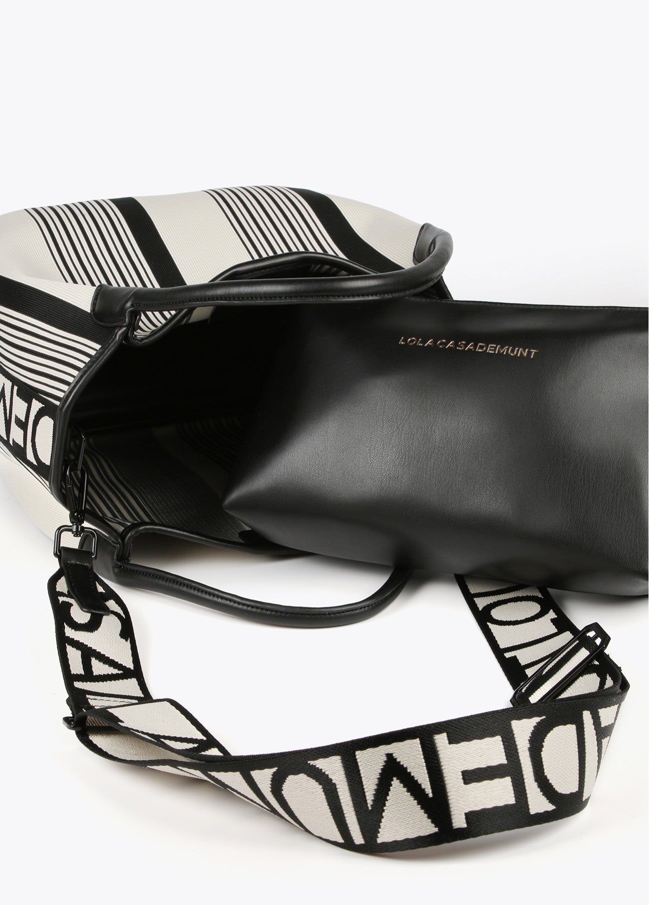 BOLSO SHOPPER EN CANVAS CON BANDOLERA