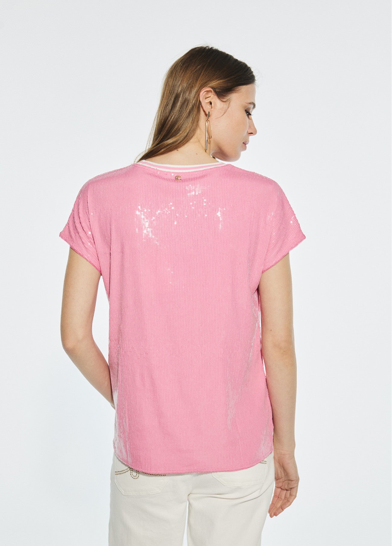 CAMISETA LENTEJUELAS I´M NOT YOURS ROSA