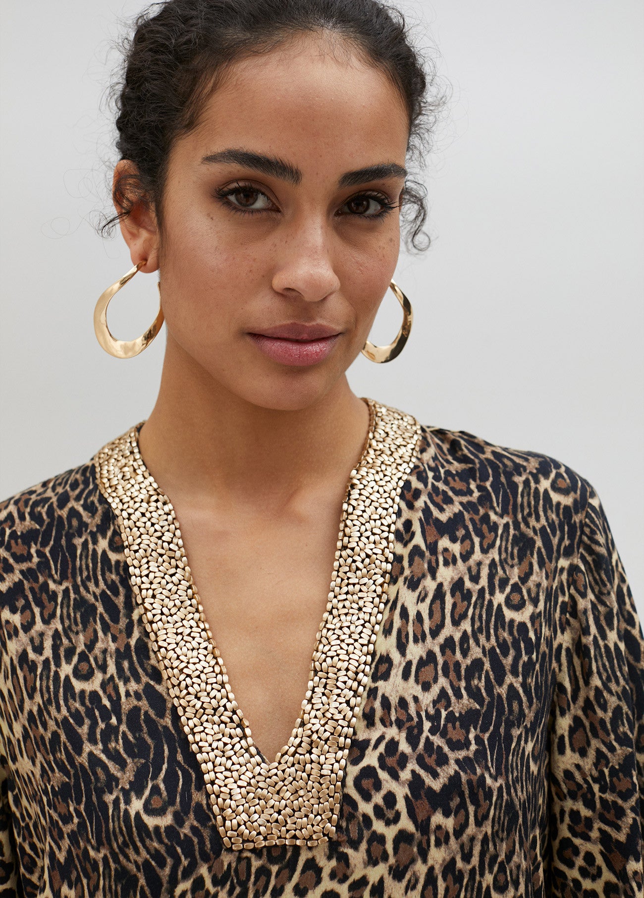 KURTA VESTIDO CORTO ANIMAL PRINT