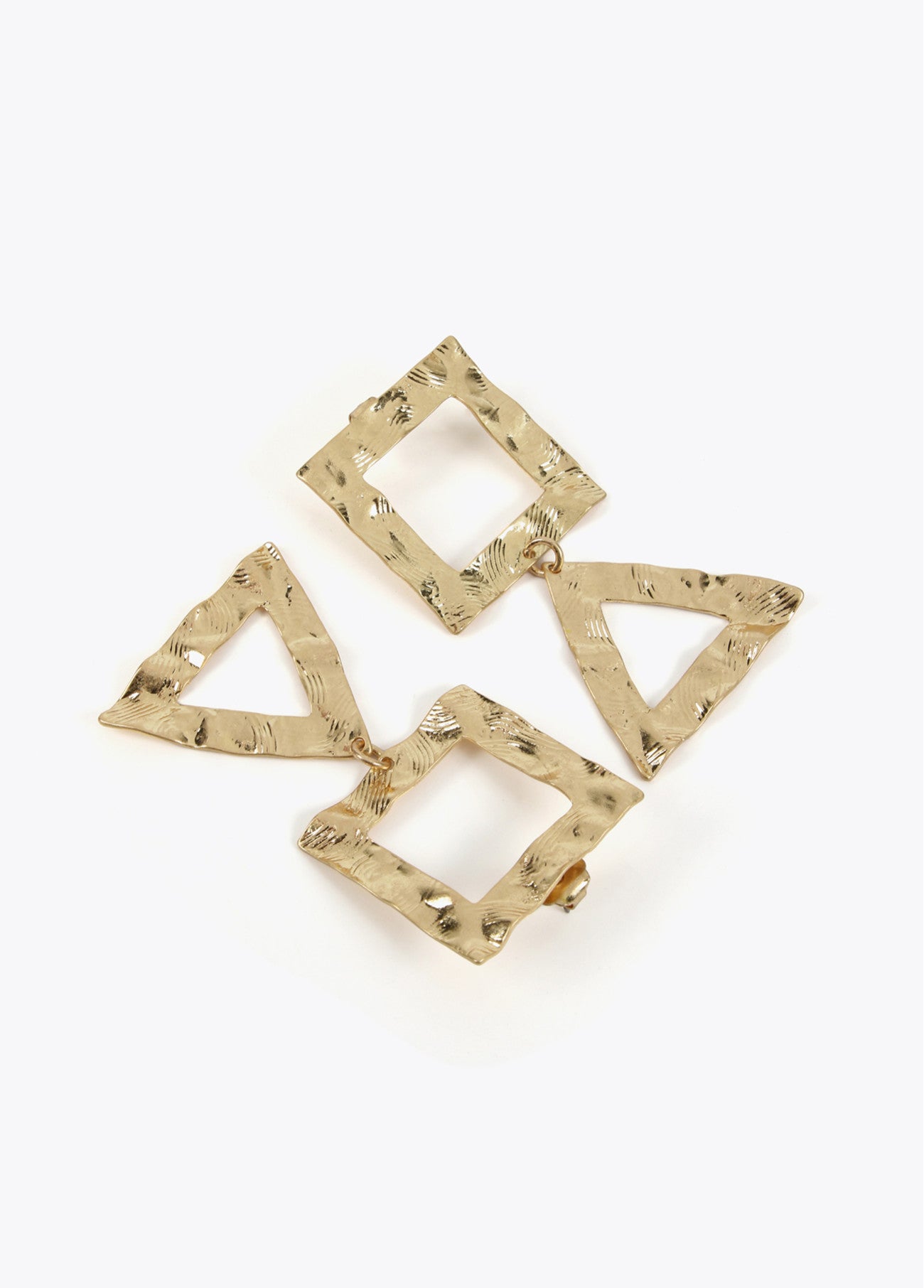 PENDIENTES DORADOS FIGURAS GEOMÉTRICAS