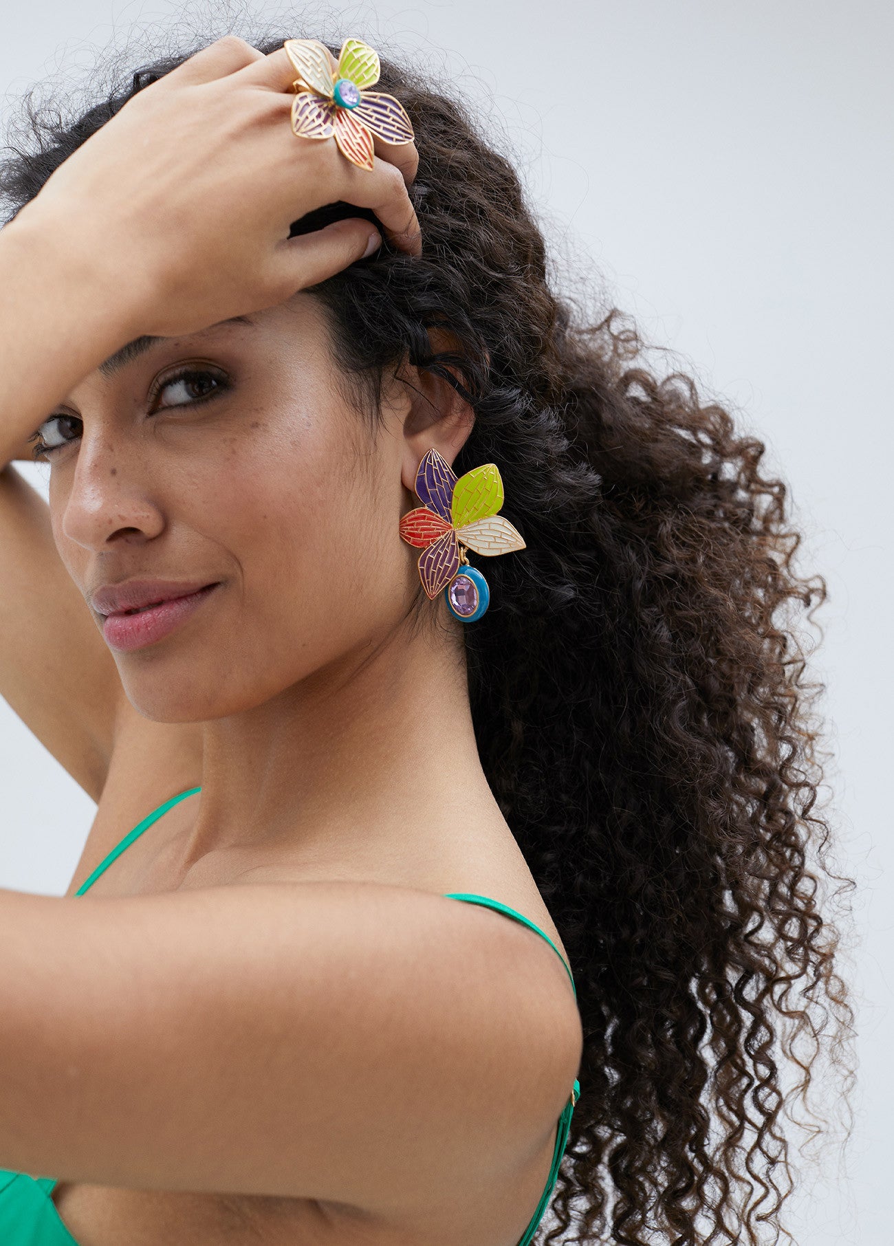 PENDIENTES ORQUÍDEA