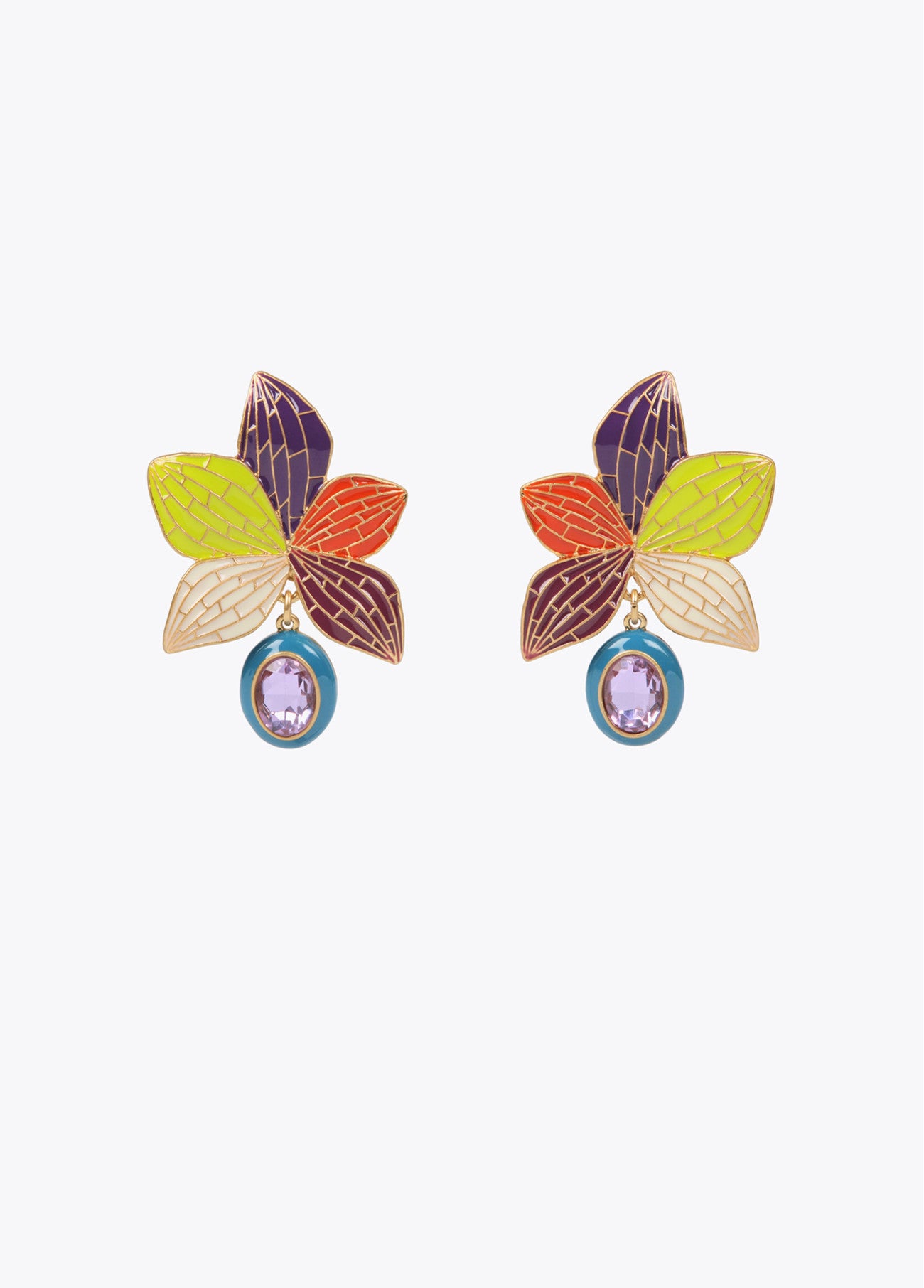 PENDIENTES ORQUÍDEA