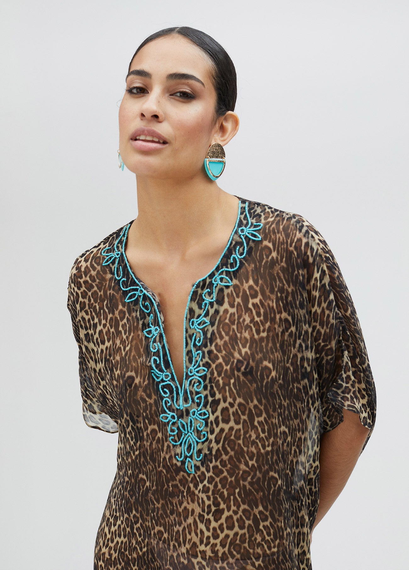 VESTIDO CORTO ANIMAL PRINT