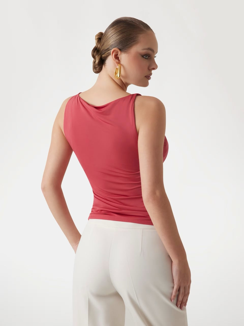 TOP ESTAMPADO FLORAL CORAL DE MARCIANO BY GUESS