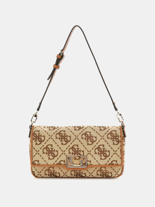 BOLSO AL HOMBRO CIRCE CON LOGOTIPO 4G GUESS