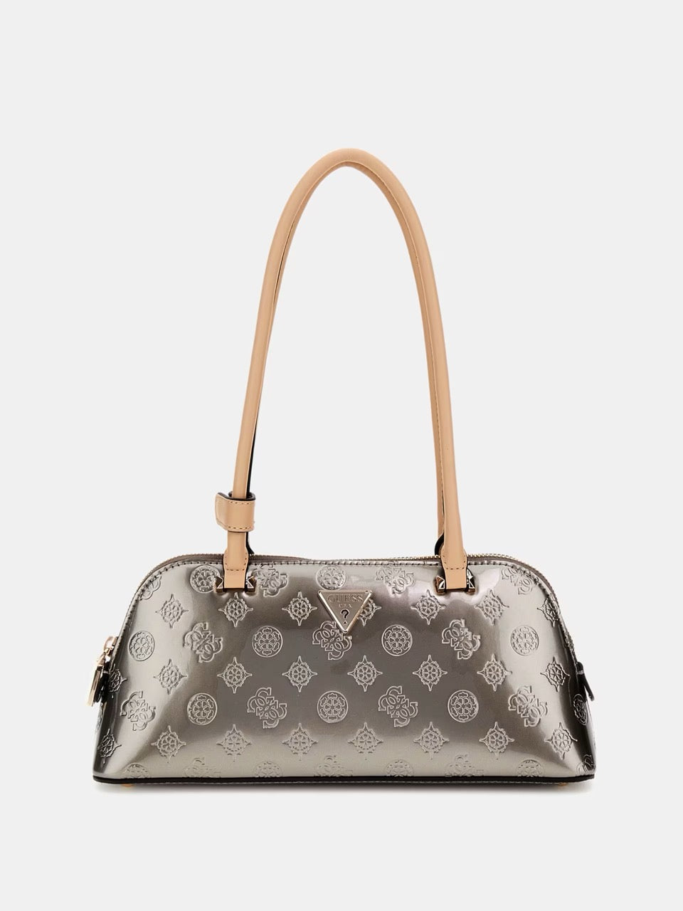 BOLSO AL HOMBRO ARNELA CON LOGOTIPO 4G PEONY PLATA GUESS