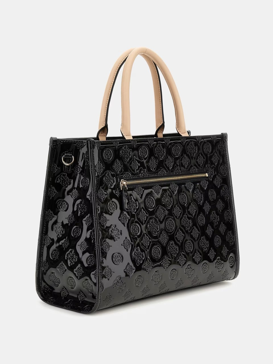 BOLSO DE MANO ARNELA CON LOGOTIPO 4G PEONY NEGRO GUESS