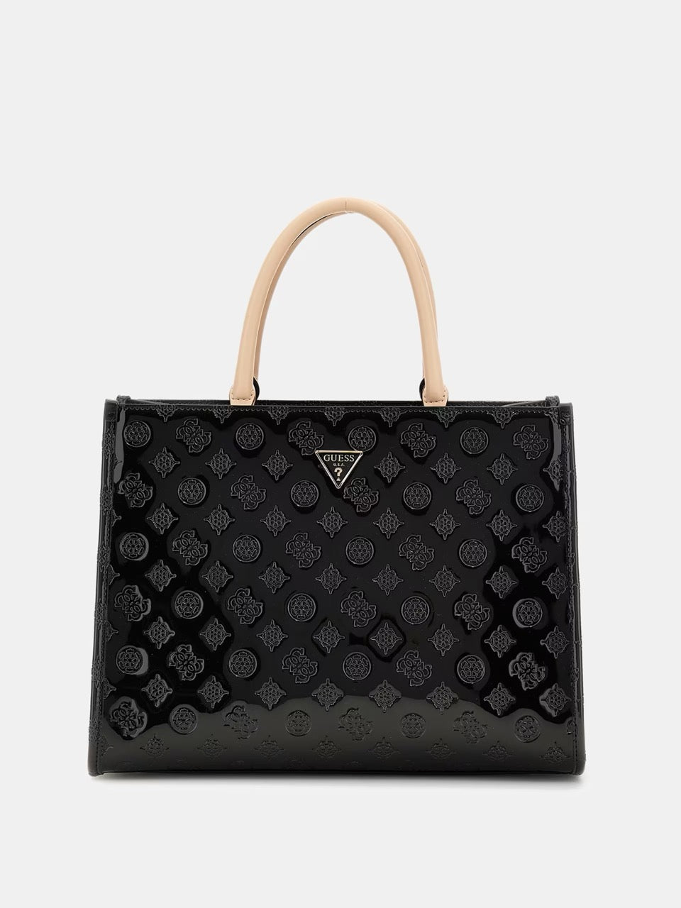 BOLSO DE MANO ARNELA CON LOGOTIPO 4G PEONY NEGRO GUESS