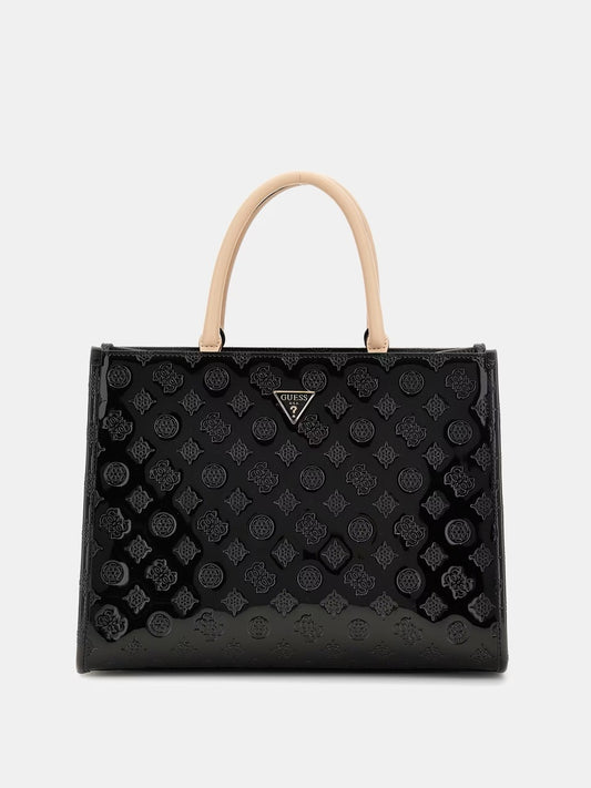 BOLSO DE MANO ARNELA CON LOGOTIPO 4G PEONY NEGRO GUESS