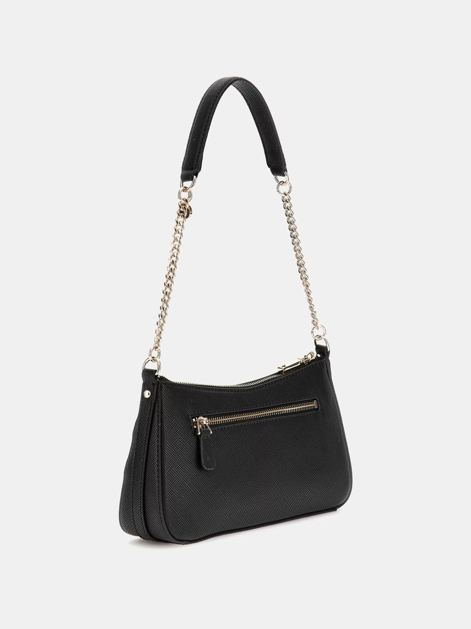 BOLSO AL HOMBRO BRAMINA SAFFIANO NEGRO GUESS