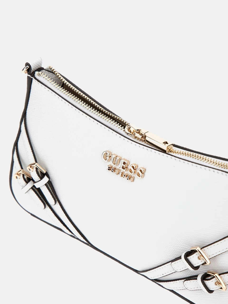 BOLSO AL HOMBRO BRAMINA SAFFIANO BLANCO GUESS