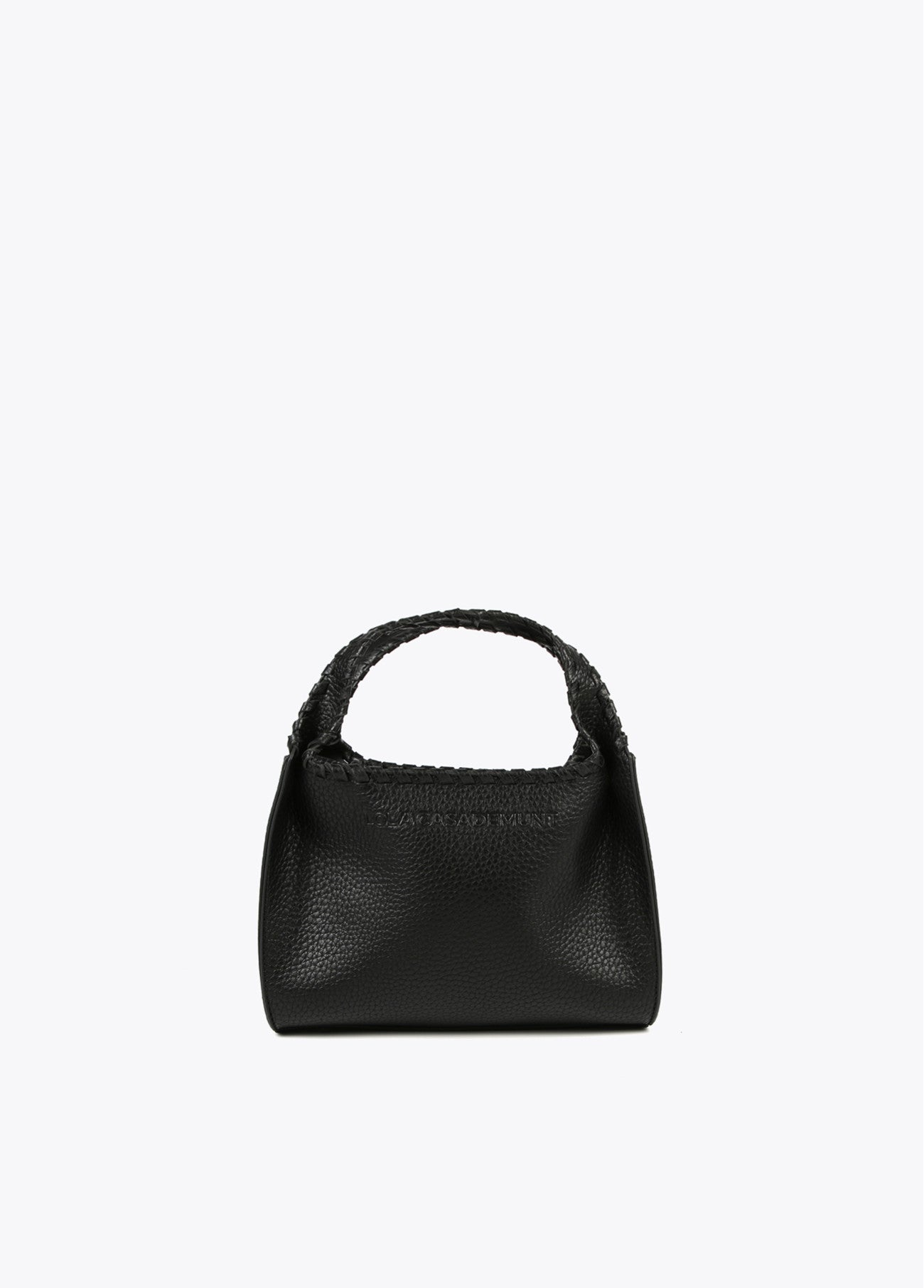 BOLSO BANDOLERA CON PESPUNTES NEGRO