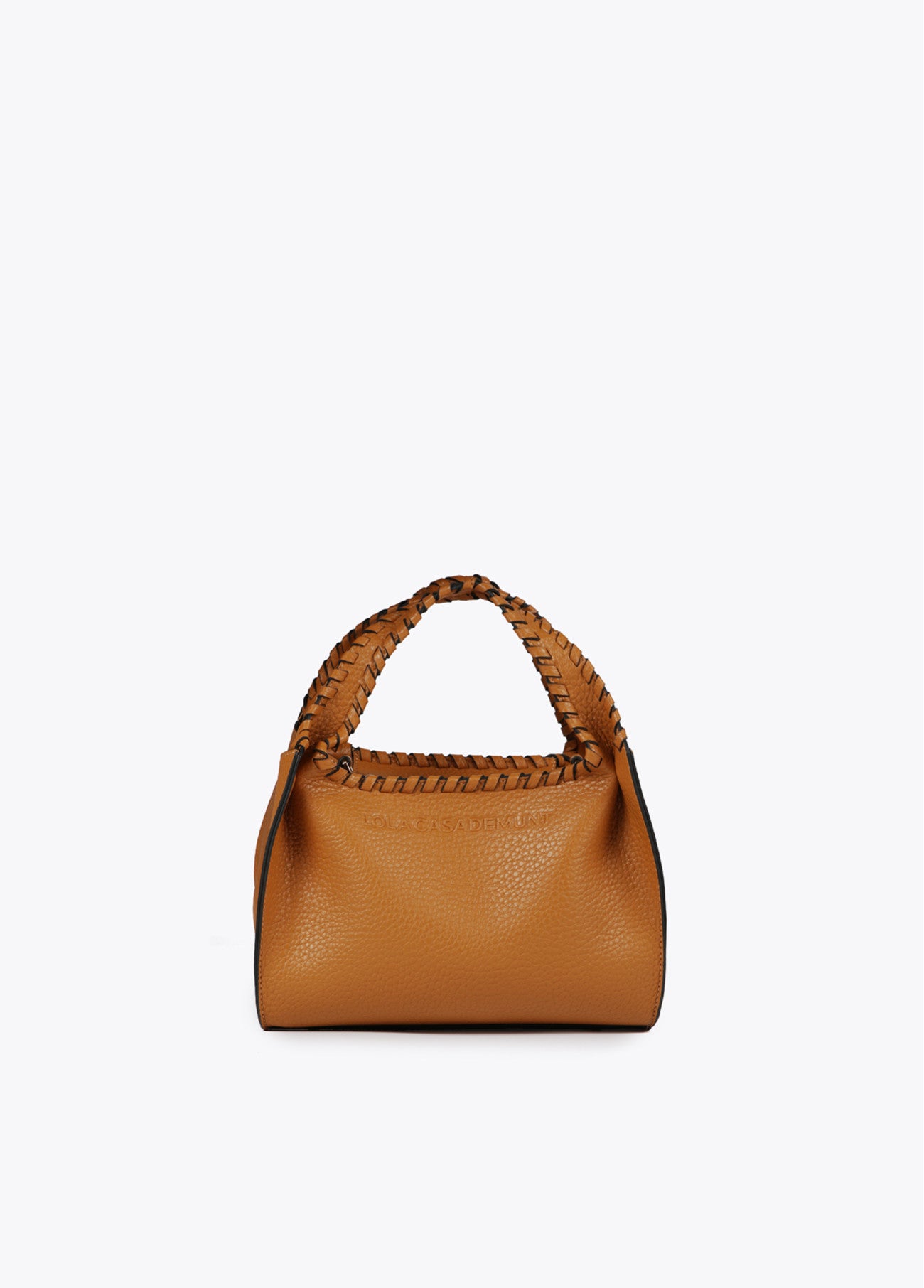 BOLSO BANDOLERA CON PESPUNTES CAMEL