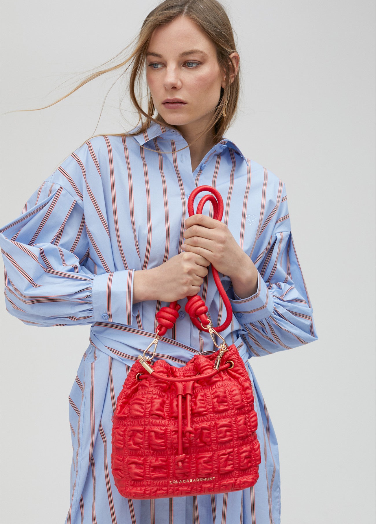 BOLSO BANDOLERA MATELASSÉE ROJO
