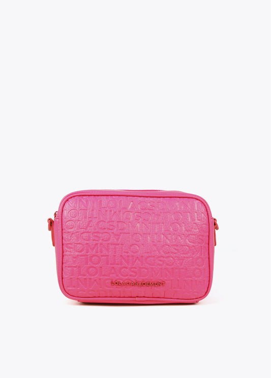 BOLSO BANDOLERA MONOGRAMA FUCSIA
