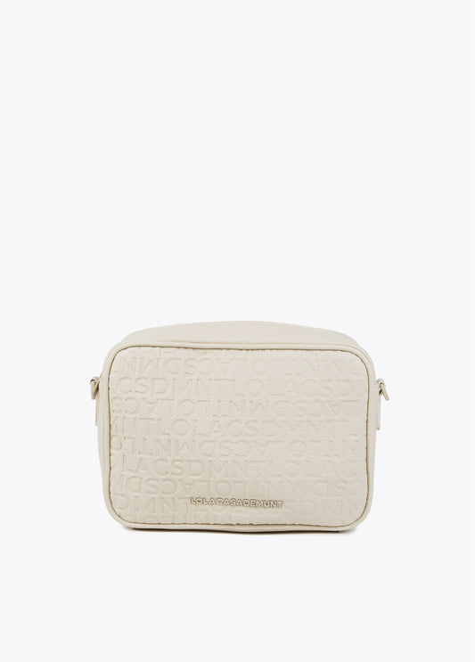 BOLSO BANDOLERA MONOGRAMA BEIGE