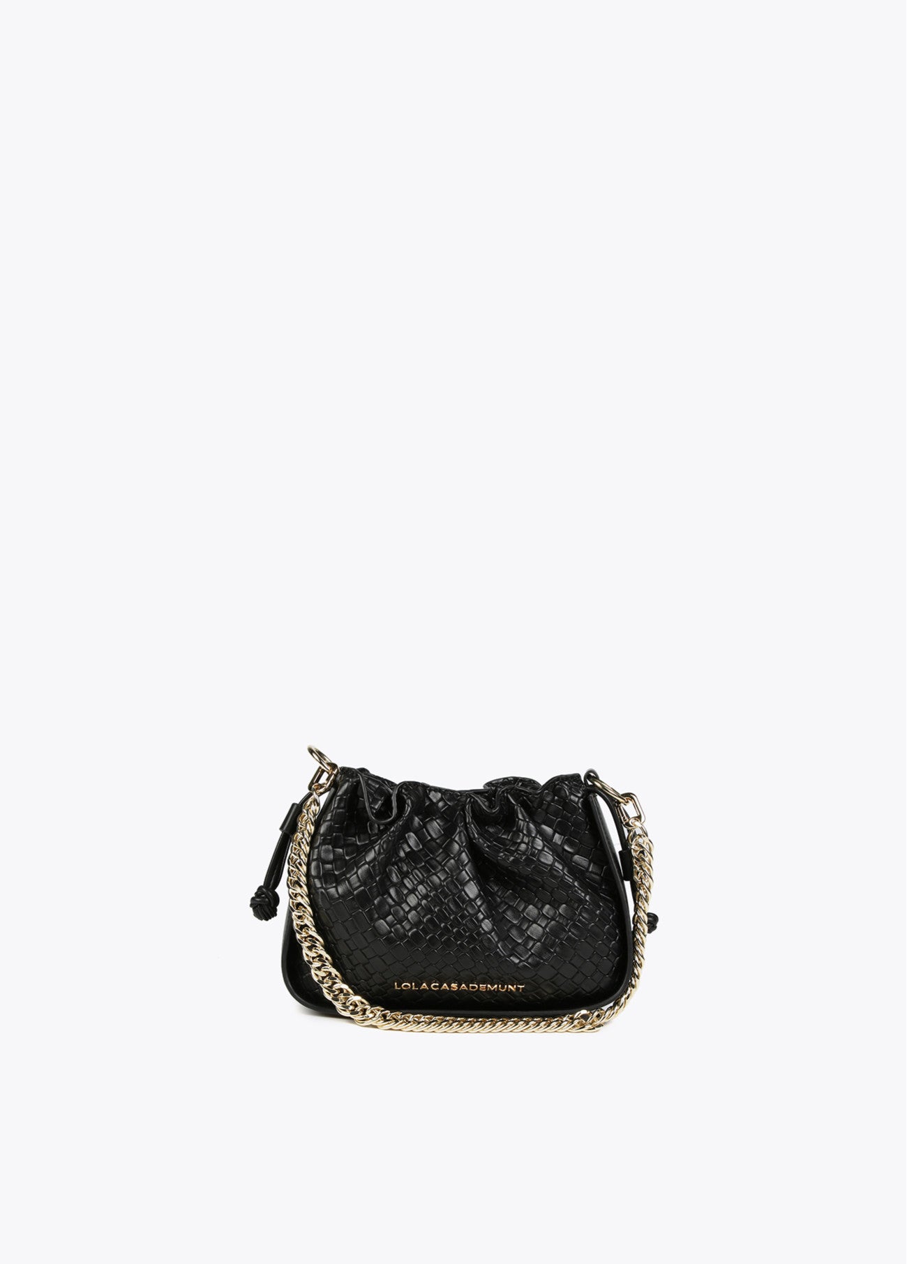 BOLSO BANDOLERA TRENZADA CON CADENA