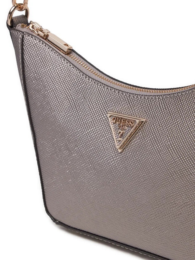 BOLSO DE HOMBRO GUESS ECO GLORIANA PLATEADO