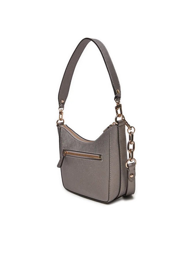 BOLSO DE HOMBRO GUESS ECO GLORIANA PLATEADO