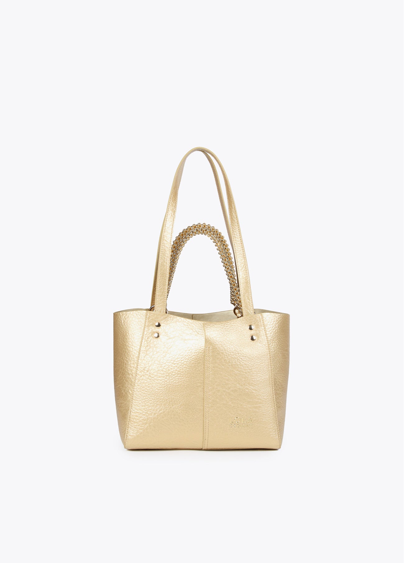 BOLSO METALIZADO DORADO