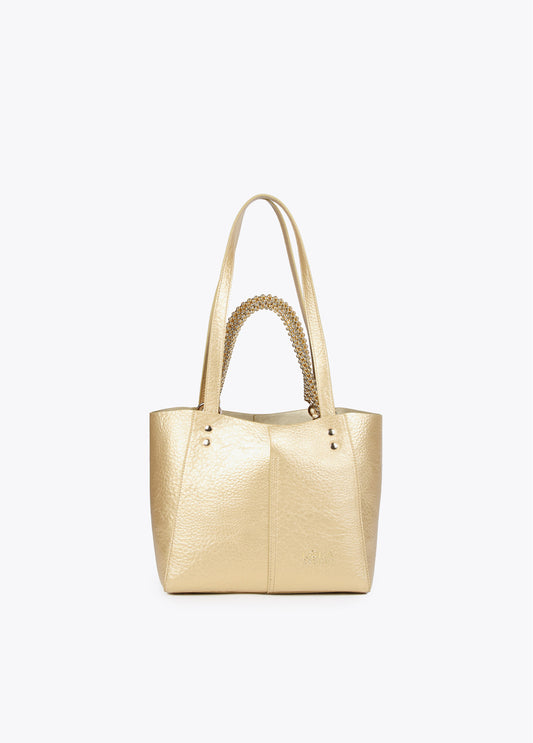 BOLSO METALIZADO DORADO
