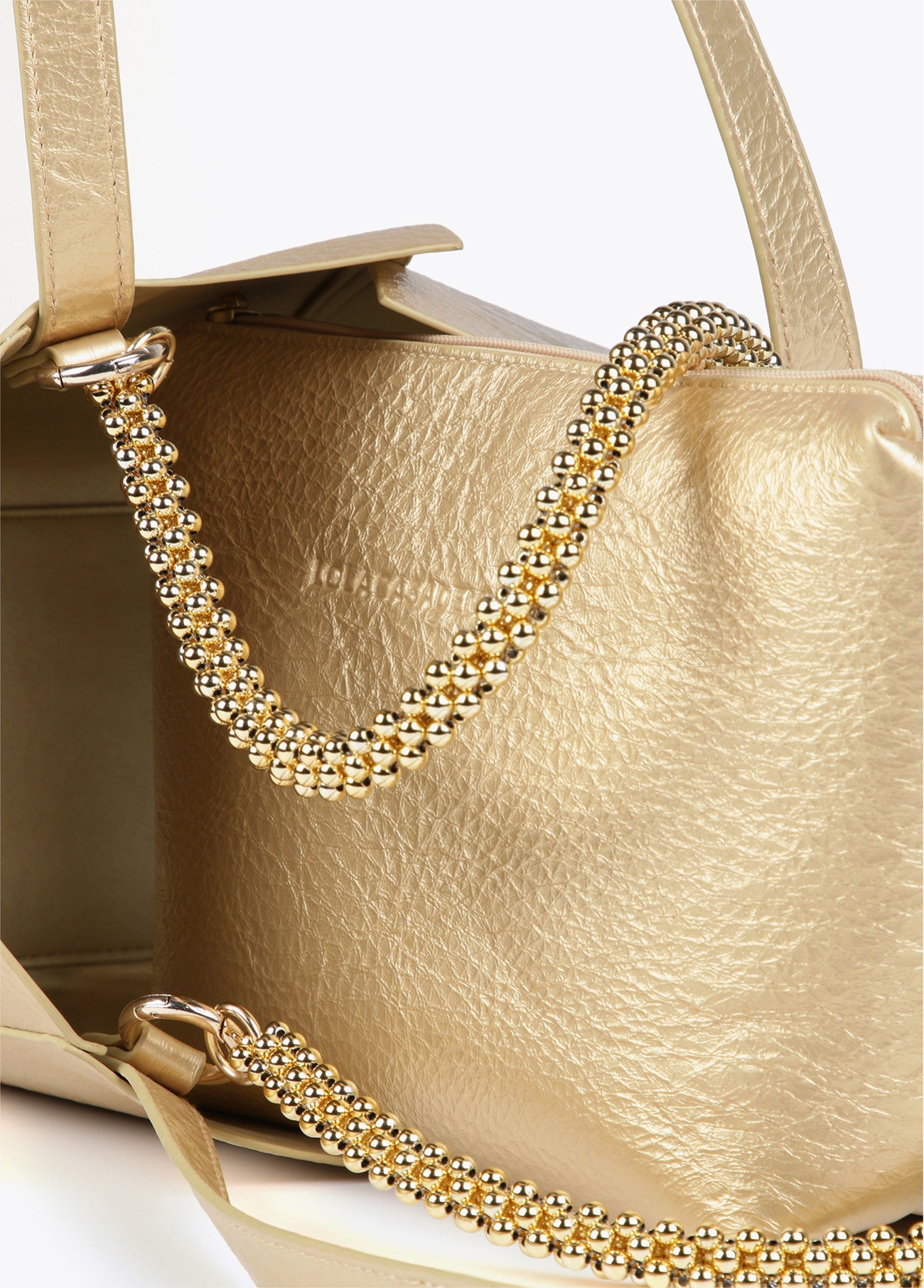 BOLSO METALIZADO DORADO