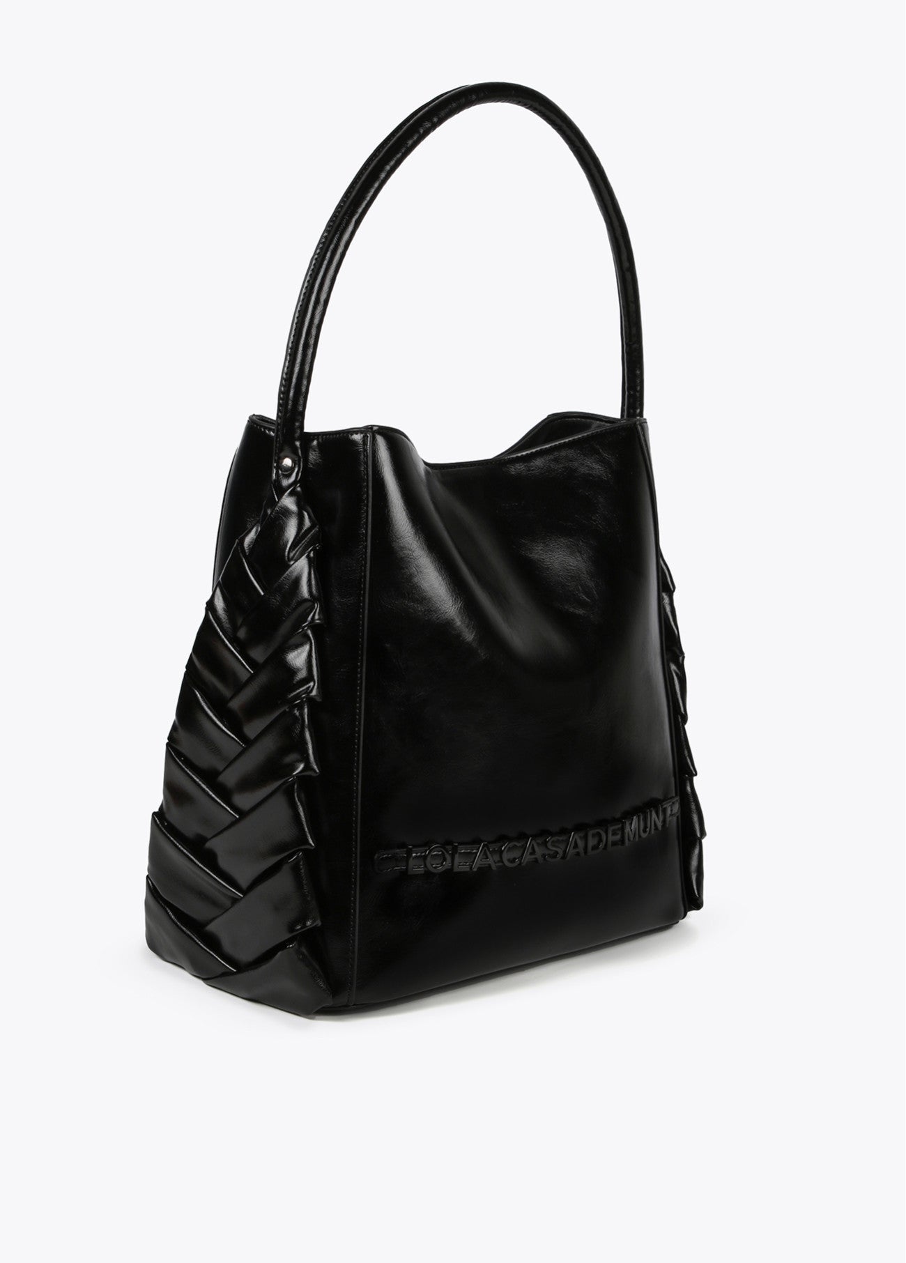 BOLSO SHOPPER CON DETALLES LATERALES