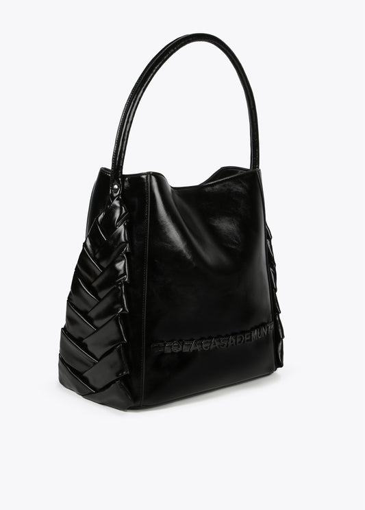 BOLSO SHOPPER CON DETALLES LATERALES