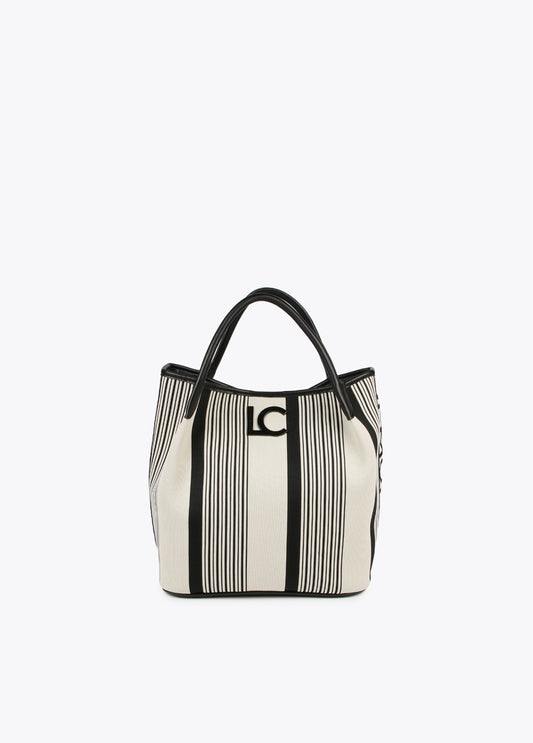 BOLSO SHOPPER EN CANVAS CON BANDOLERA
