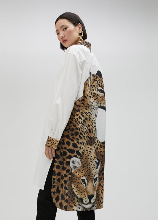 CAMISA LARGA TIGRE PARTE TRASERA