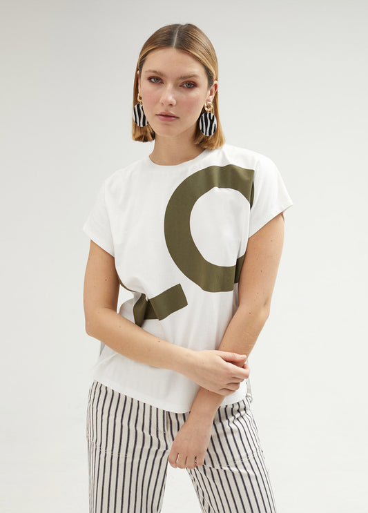 CAMISETA MANGA CORTA LOVE VERDE