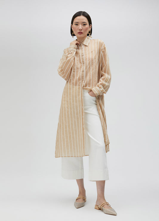 CAMISOLA LARGA RAYADA