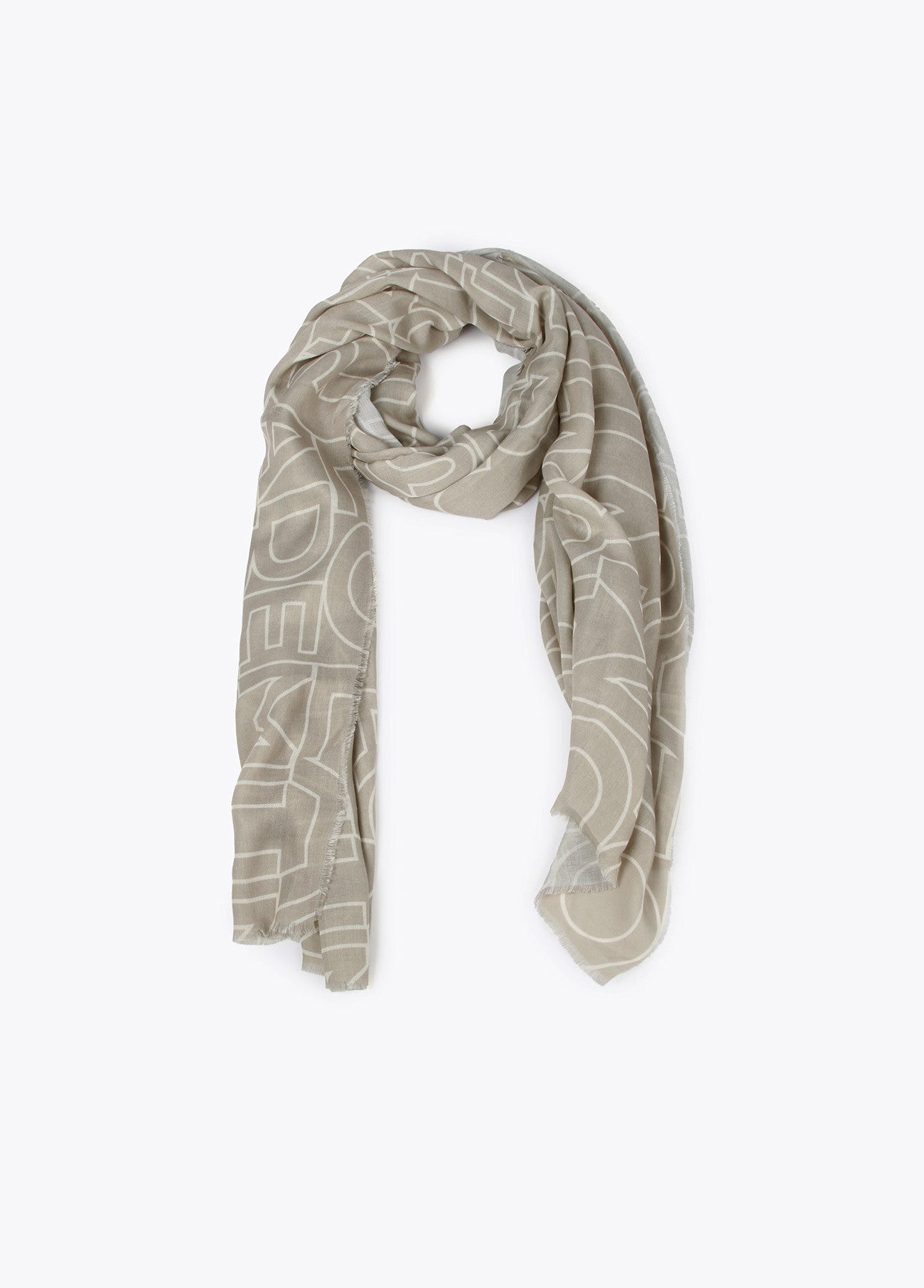 FULAR MONOGRAMA BEIGE