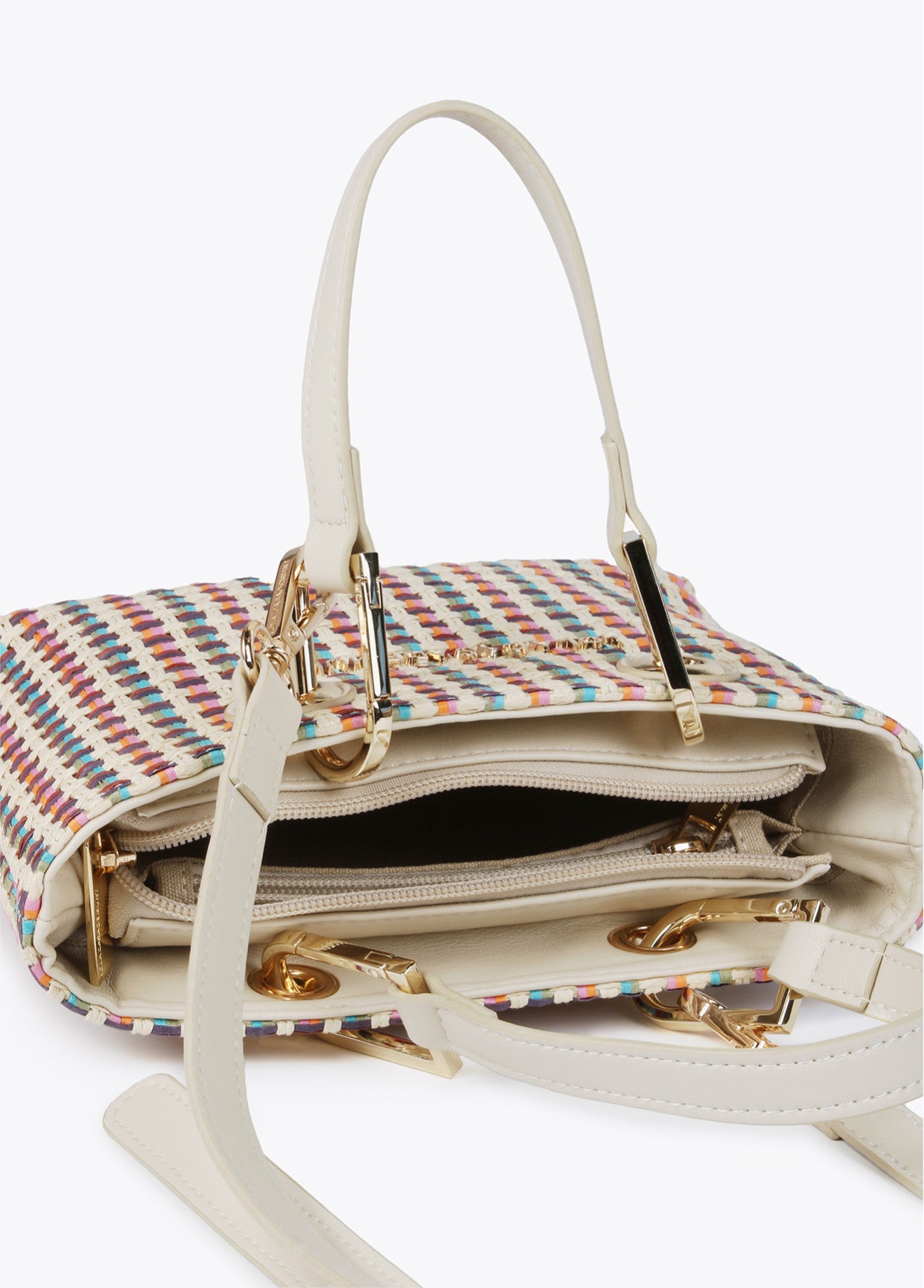 MINI BOLSO EFECTO RAFIA MULTICOLOR