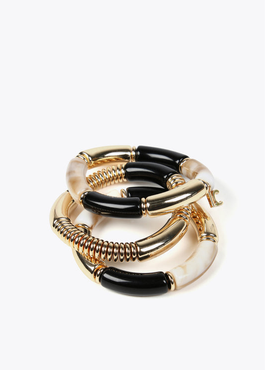 PACK PULSERAS CON PIEZAS ACRÍLICAS