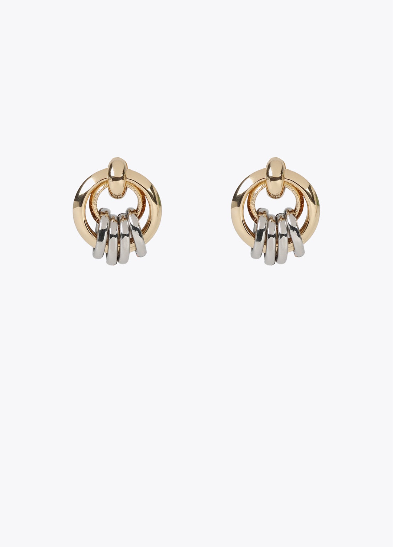PENDIENTES MULTI ARO BICOLOR