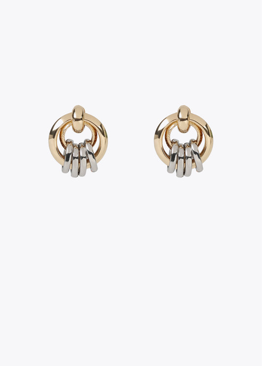 PENDIENTES MULTI ARO BICOLOR