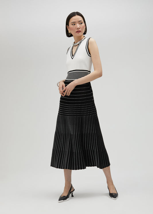 VESTIDO DE PUNTO EFECTO PLISADO