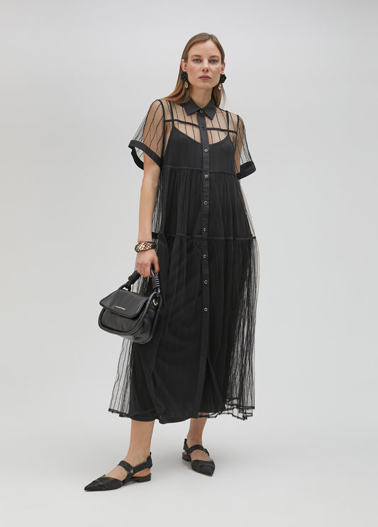 VESTIDO NEGRO DE TUL
